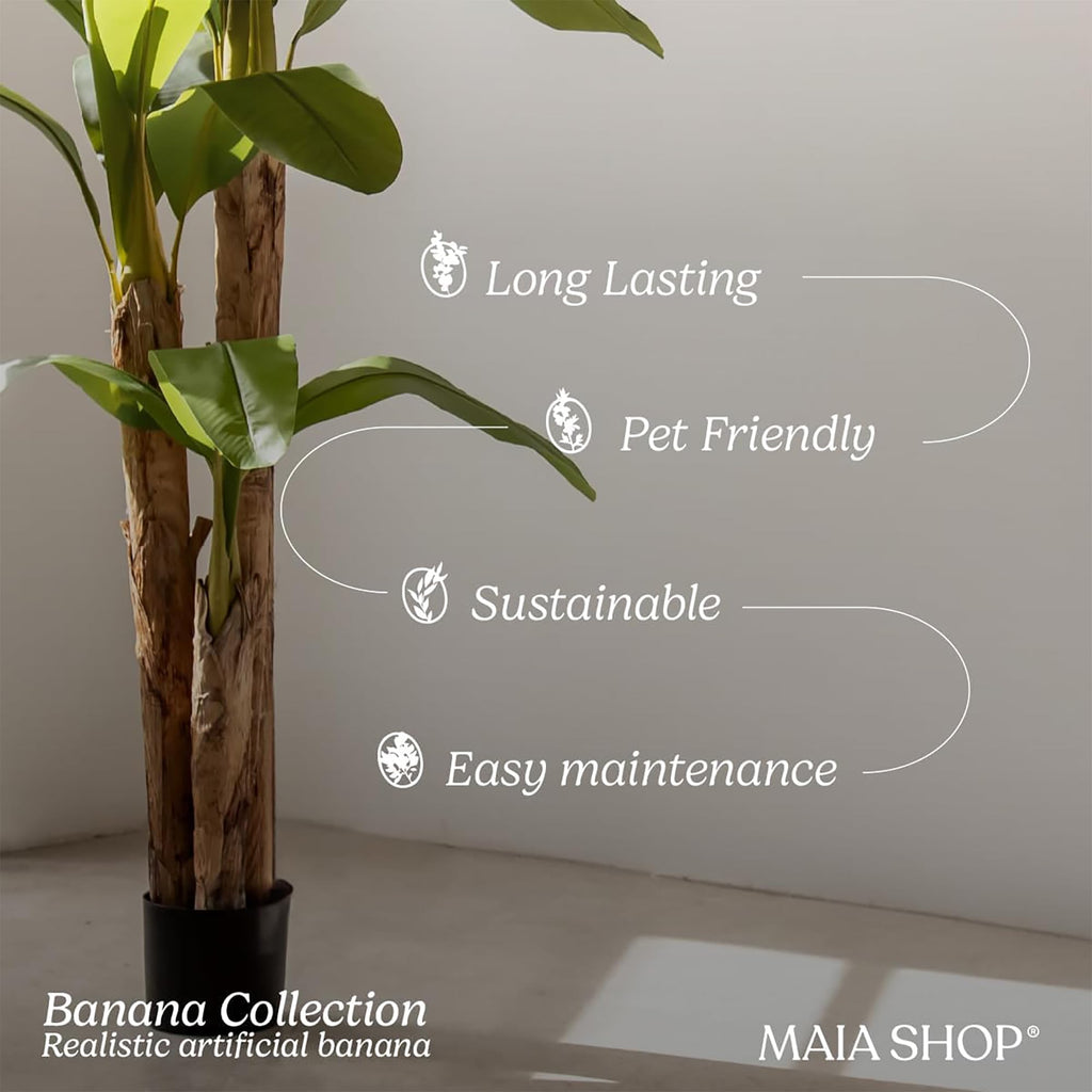 Artificial Banana Tree, 5 ft, Indoor Decor