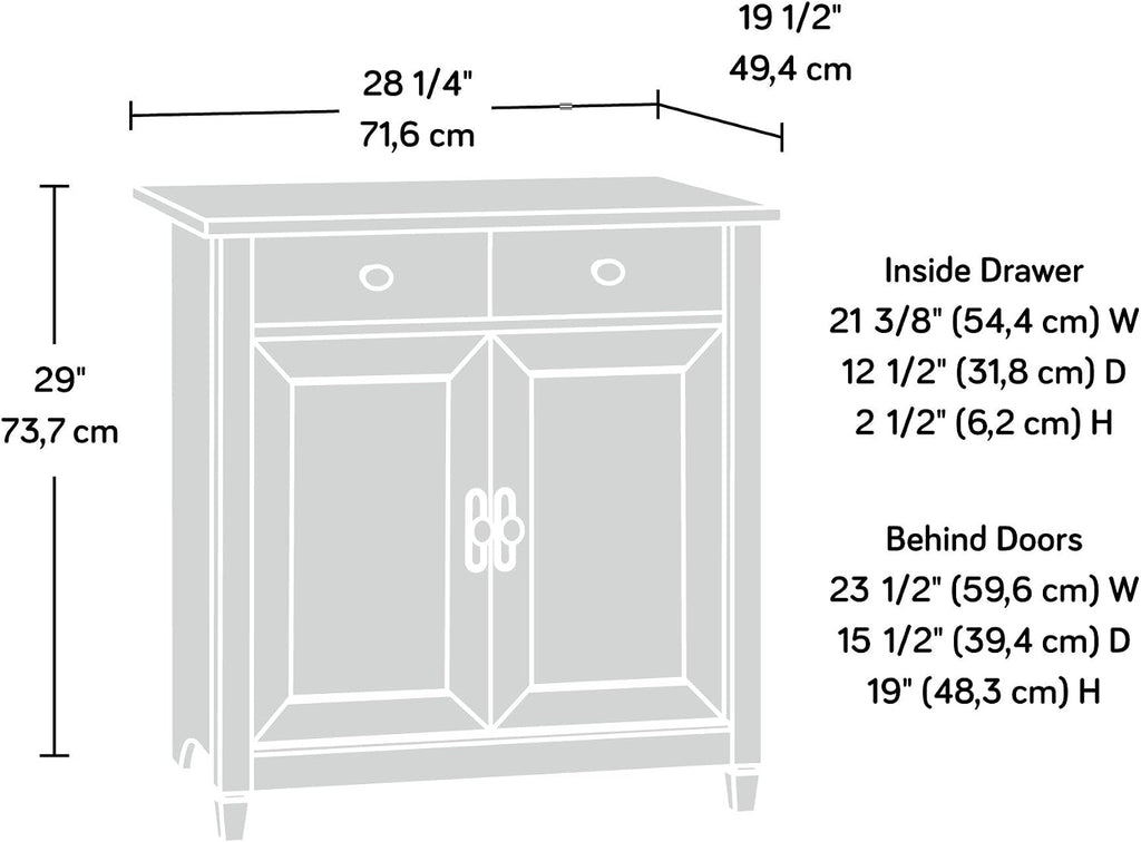 Edge Water Accent Storage Cabinet with Doors, Utility Cabinet, in Chalked Chestnut finish