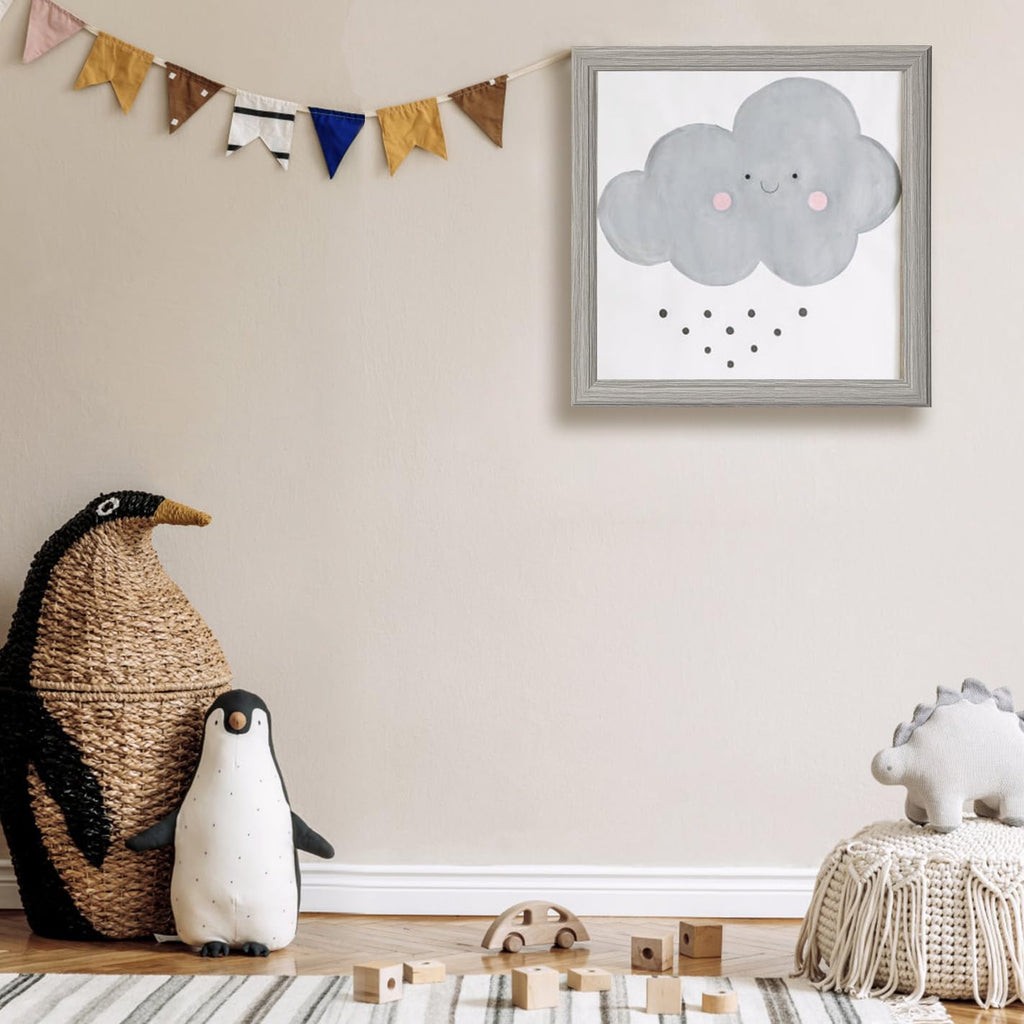 Studio Gallery 18x24 Select Poster Frame Set of 5, Grey Wooden frames Display Poster, Posters & Art Prints for