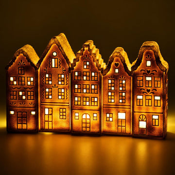 Lighted Gingerbread House, Christmas Village Decor