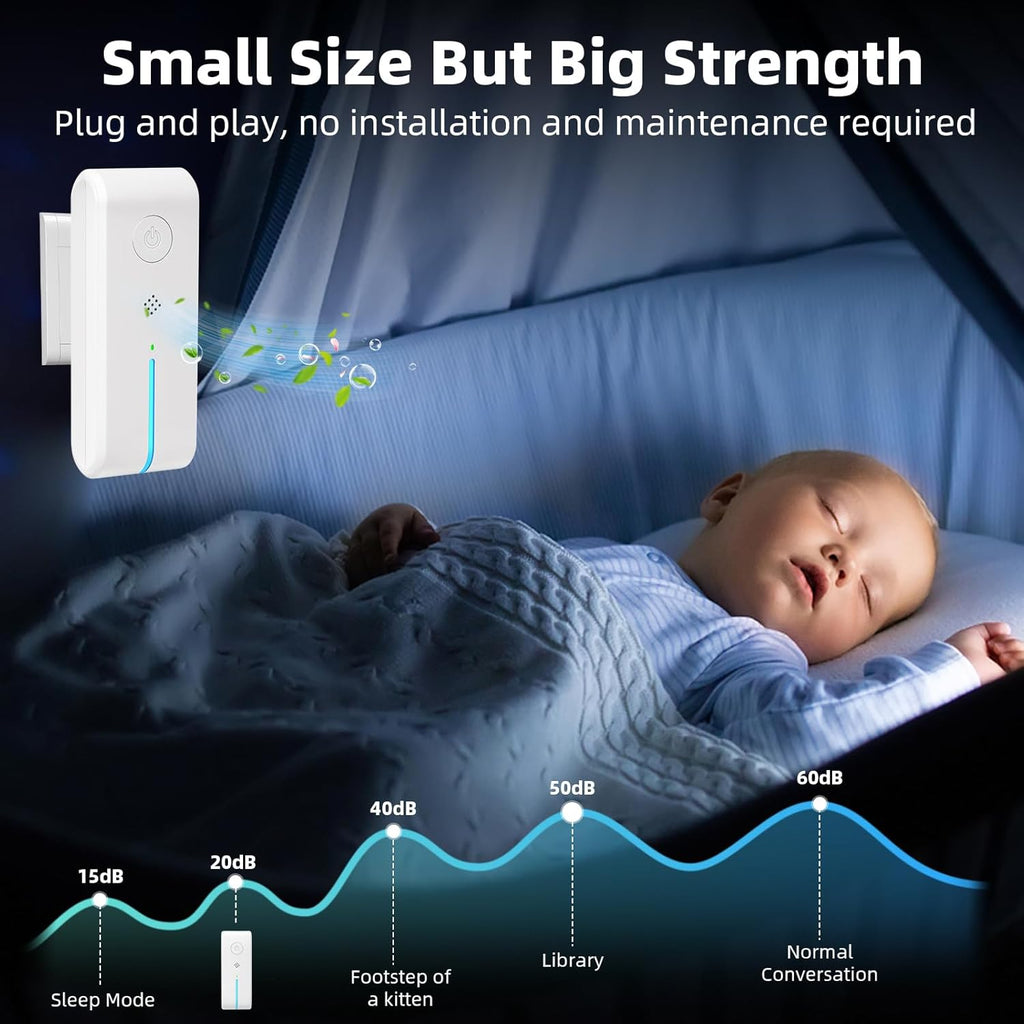 Plug In Air Ionizers - Air Ionizer for Home,Air Purifier Plug In with Night Light Negative Filterles