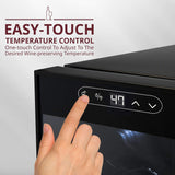 18 Bottle Compressor Wine Cooler Refrigerator w/Lock - Large Freestanding Wine C