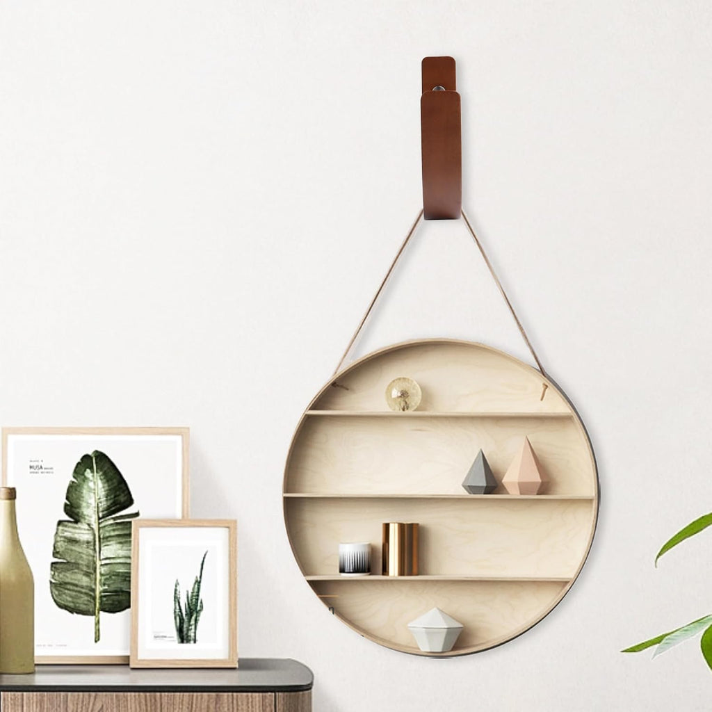 2 Set Curtain Tiebacks & Holdbacks - Natural Wood Wall-Mounted U-Shaped Hooks with Stainless Steel Screws, Durable