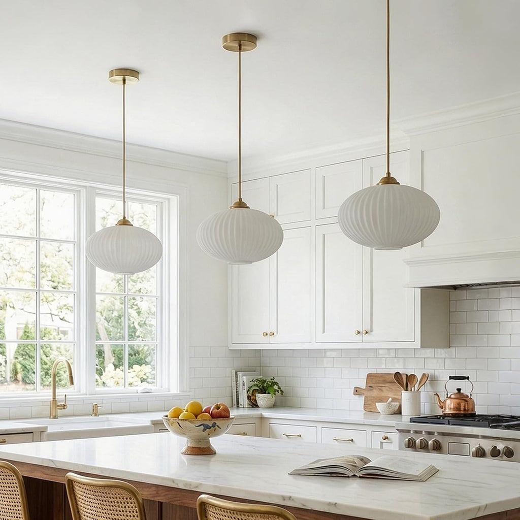 Lighting Mid Century Modern Gold Globe Pendant Lighting Brushed Brass White Opal Glass Pendant Light Antique