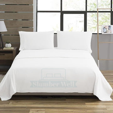 4 Piece Top Split King Sheet Sets for Adjustable Bed, 34 Inch Split Head, 100% Egyptian Cotton, 18 Inch Deep Pocket
