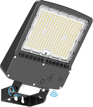 LED Parking Lot Light - 200W 30000lm UL Listed Led Flood Lights Outdoor with Adjustable Trunnion Wall Mount
