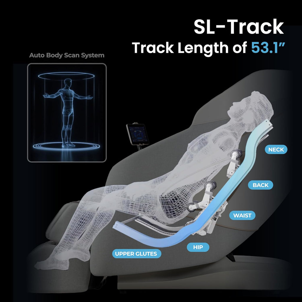 Haven 4D. Massage Chair Full Body, AI Health Detection, Intelligent Voice Control, Body Scan Technology, SL Track