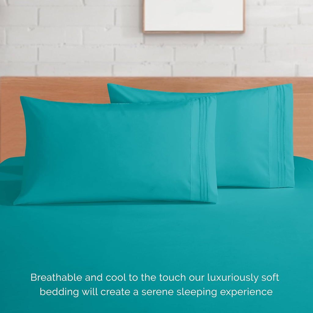 Elegant Comfort Luxury Soft 1500 Premier Egyptian 4-Piece Premium Hotel Quality Wrinkle Resistant Coziest Bedding
