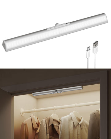 17in LED Motion Sensor Closet Light with Rotatable Sensor