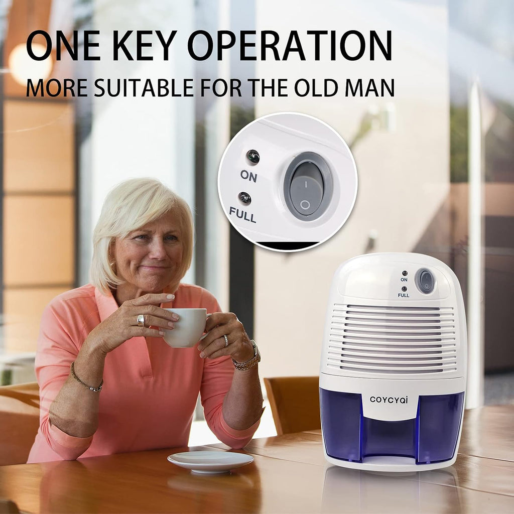 Small Dehumidifier,12V3A adapter，1200 Cubic Feet (215 sq ft) Portable Mini Dehumidifier Quiet Use for High Humidity in