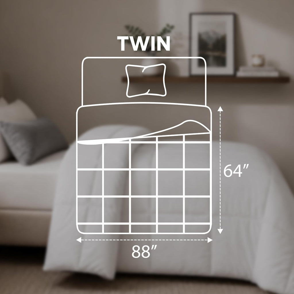 Duvet Insert, Comforter King 90 x 102 Inches, White