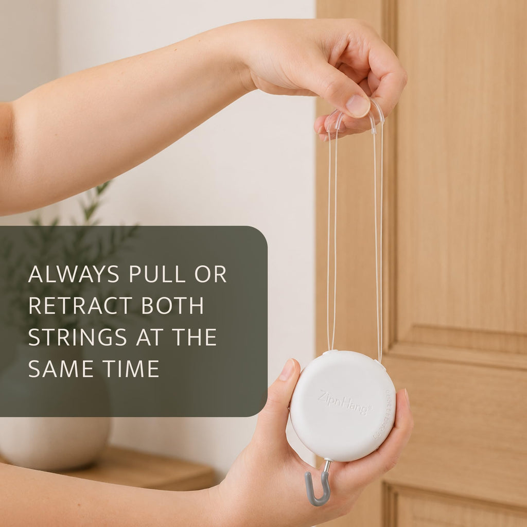 Wreath Hanger for Front Door, White, 1 Pack