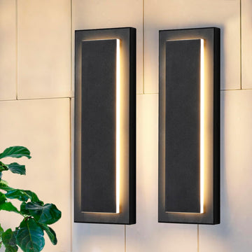 15.7 in Outdoor Wall Sconce Light,Modern Exterior Lights Fixture,Outdoor Porch Lights for House,Patio