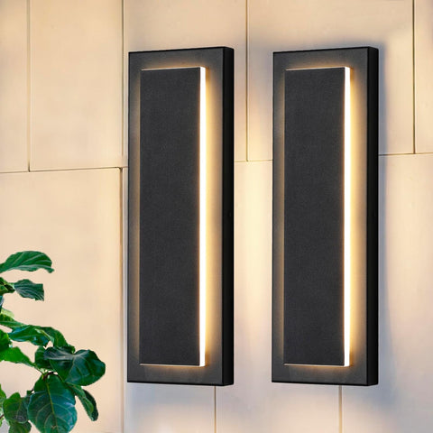 15.7 in Outdoor Wall Sconce Light,Modern Exterior Lights Fixture,Outdoor Porch Lights for House,Patio