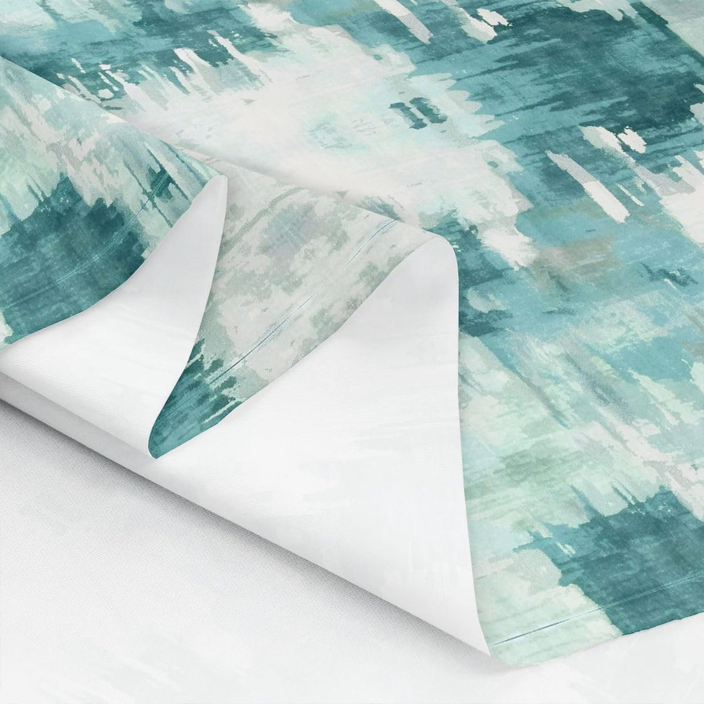 Abstract Watercolor Fabric by the Yard, Navy Blue Upholstery