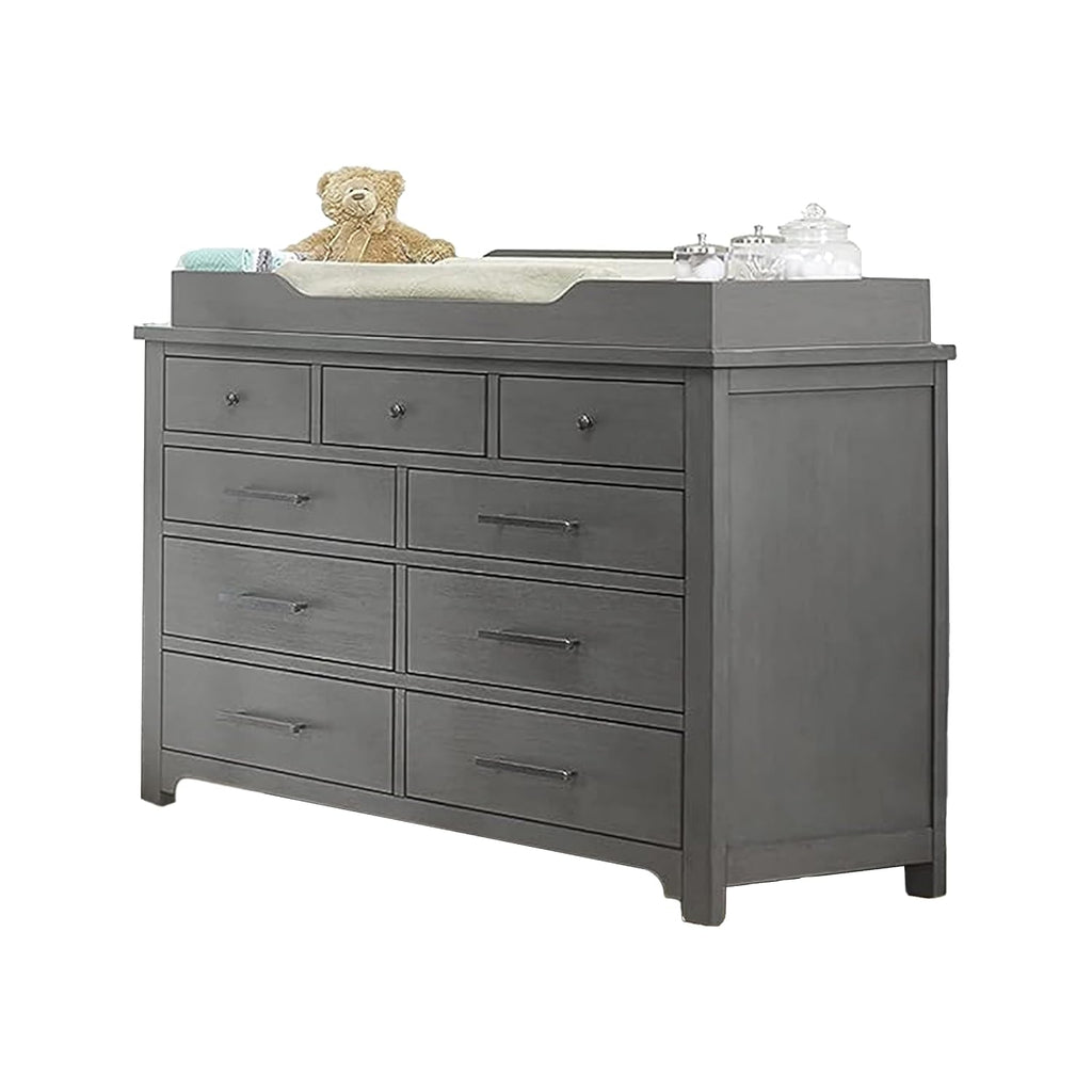 Changing Table Topper for Dresser, Dressing and Diaper Changing Solution for Baby Dresser, Nursery Furniture-Stone