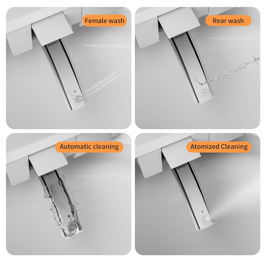 Smart Toilet with Built-in Bidet, Bidet Toilet with Heated Seat, Multiple Cleaning Modes
