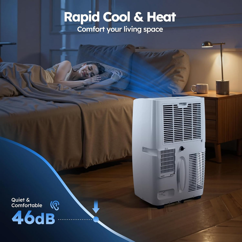 14,000 BTU Smart Air Conditioner with Heat, Auto