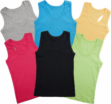 Pack Cotton Basic Kid Tank Tops Soft Boys Girls Sleeveless Tank Tops