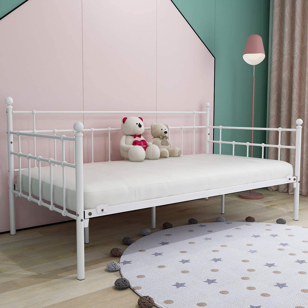 Twin Metal Daybed Frame Sofa Bed Frame with Headboard
