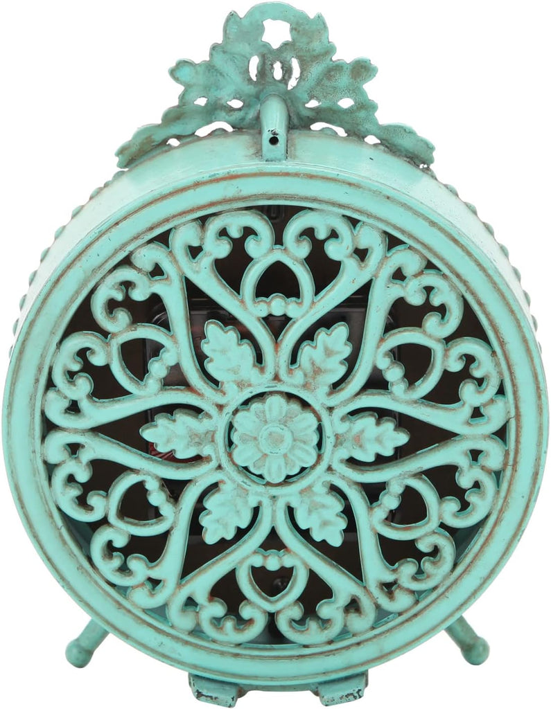 HOME Antique Table Clock Silent Non-Ticking