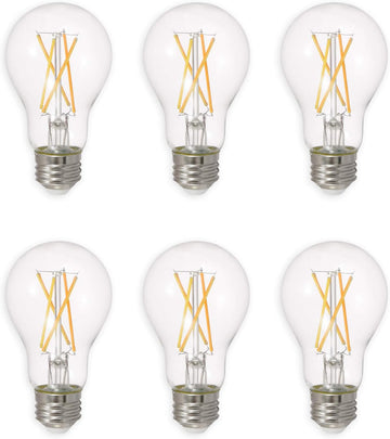 Led Truwave Natural Series Light Bulb, 60W Equivalent, Efficient 8W A19, Medium Base, Dimmable, 800 Lumens, 2700K (6 Pack)