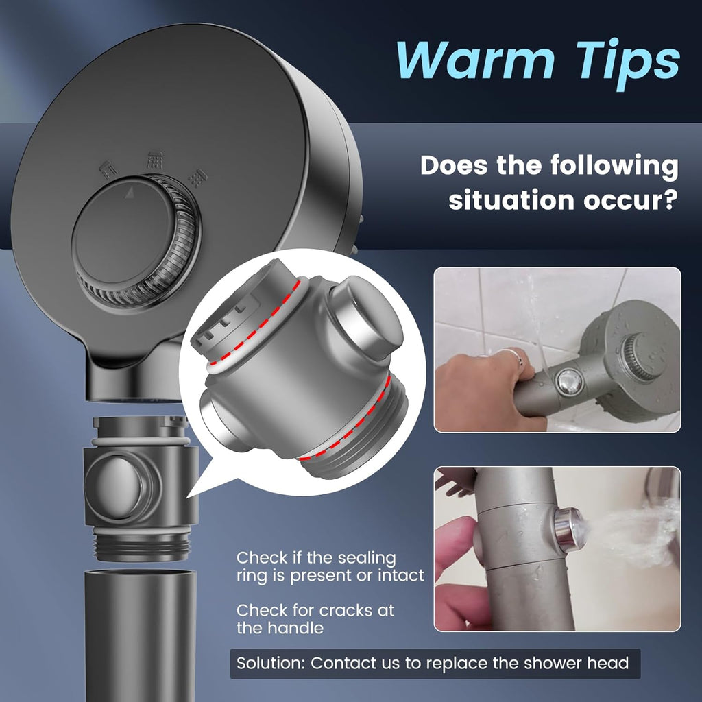 Filtered Shower Head with Handheld, High Pressure 4 Spray Mode Showerhead with Filters