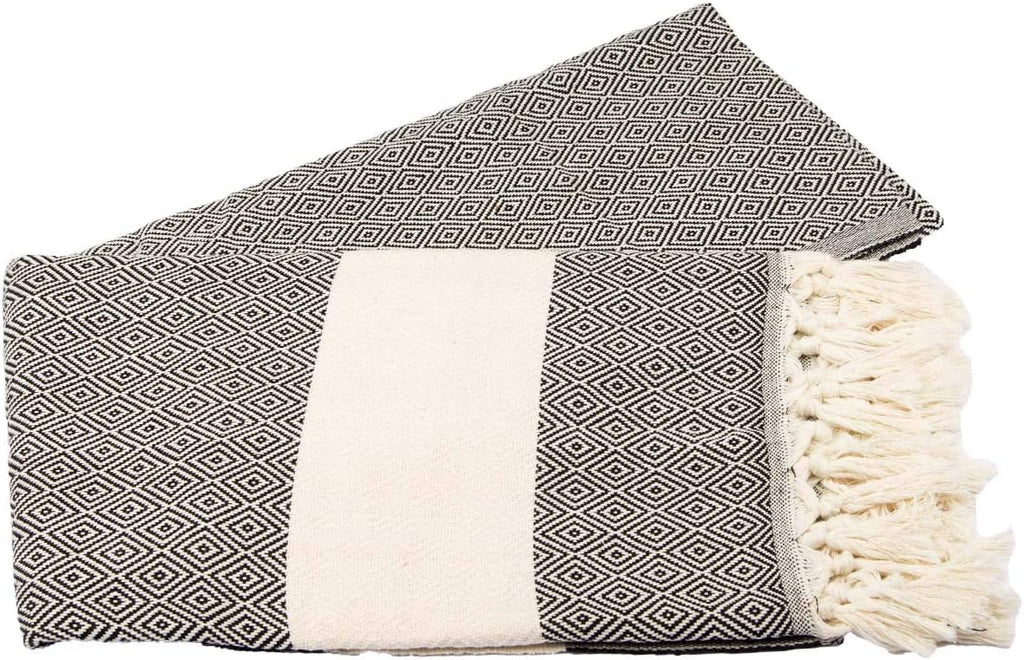 4 Pack Oversized Turkish Towels Set and Pool - 100% Cotton 39 x 70 inch - Large Absorbent Fast Drying - Towel for