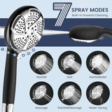 Filtered Shower Head with Handheld, High Pressure 7-Spray Showerhead with Filters for Hard Water