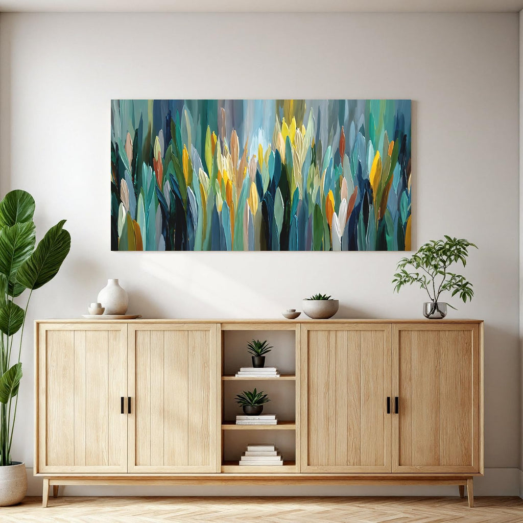 Modern Abstract Wall Art Prints Vibrant Teal Green Prints Canvas Art Wall Decor Abstract Art Aesthetic Home Wall