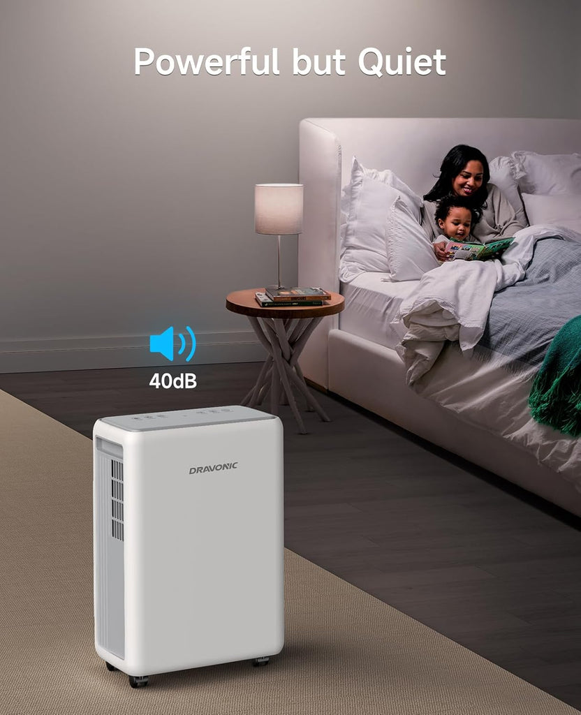 2000 Sq. Ft Dehumidifier for Basement, 30 Pint Dehumidifiers for Home, Bedroom and Bathroom