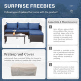Valita Outdoor Furniture Set 3 Piece Patio Set Patio Conversation Sets Outdoor Sectional Sofa Patio Loveseat Coffee