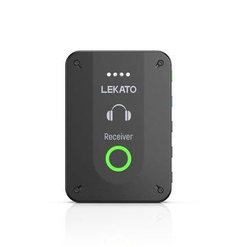 Wireless in Ear Monitor System, Upgraded 2.4G Stereo IEM System Receiver Low Latency, Auto-Pairing, One to More