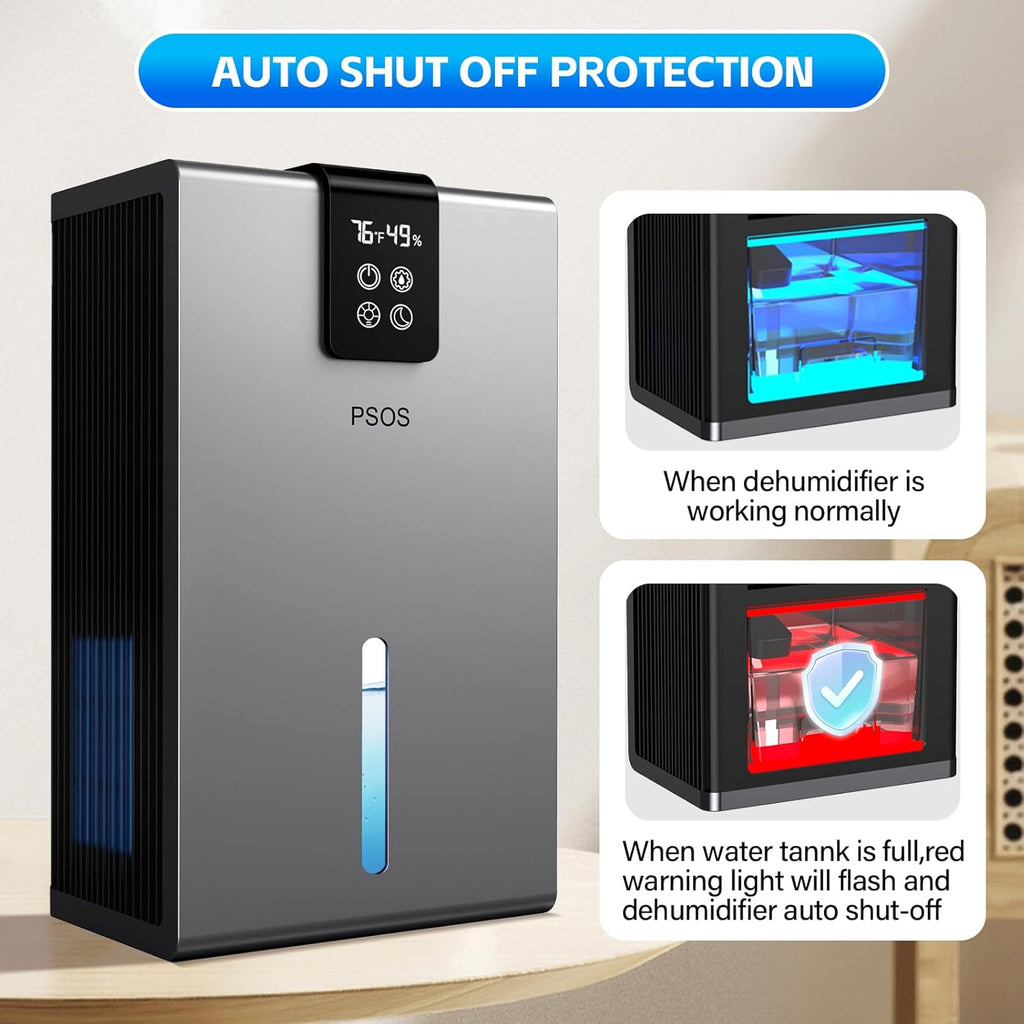 Dehumidifier, Dehumidifiers for Home, 98 OZ Water Tank