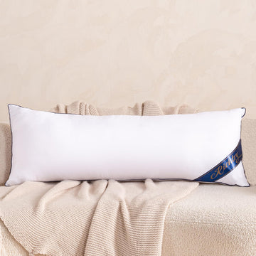 14 x 36 Inch Throw Pillow Insert, with Memory Foam Filling, White