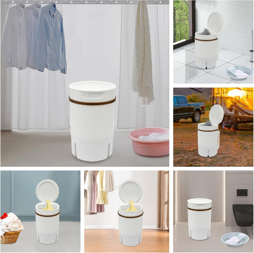 Mini Washing Machine, 260W Portable Compact Spin Dryer, 4.5L/1.19Gal Capacity Semi-Automatic Washer with Dehydration
