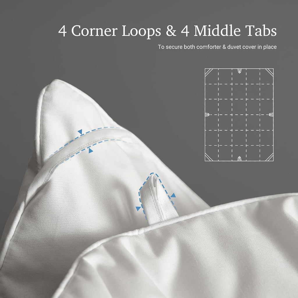Goose Down Fiber Comforter Queen Extra Warmth Duvet Insert