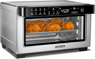 Toaster Oven Digital Air Fryer - Convection Mode with 4 Slice Capacity, 3 Rack Positions, 12 Presets
