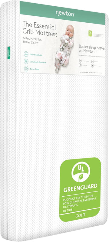 Essential Crib Mattress, Breathable & Washable - White