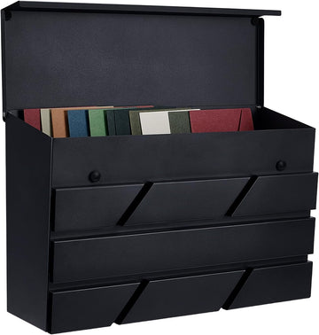 Wall Mount Mailbox Outside, Large Capacity Modern Mailbox Drop Box