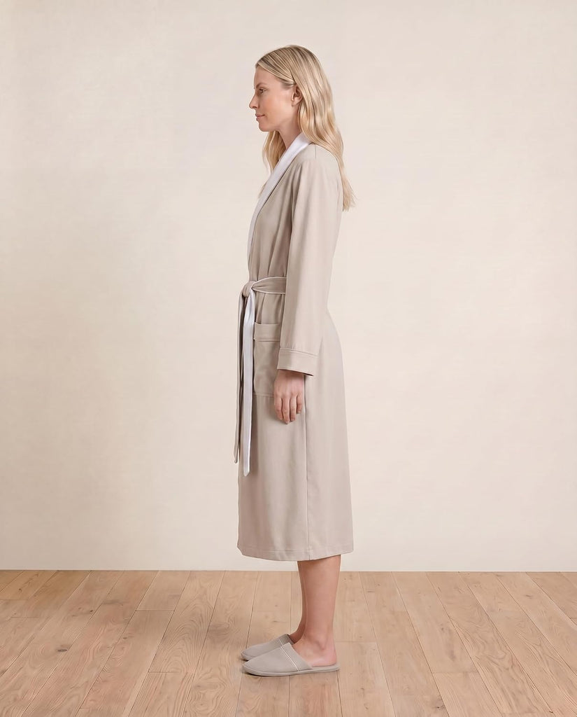 Luxury Spa Robe - Microfiber with Cotton Terry Lining