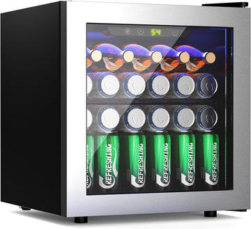 Beverage 36L Refrigerator Cooler Mini Fridge,1.3 Cu.Ft Drink Fridge for 12 Bottl