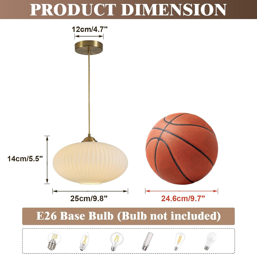 Lighting Mid Century Modern Gold Globe Pendant Lighting Brushed Brass White Opal Glass Pendant Light Antique
