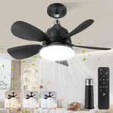 Socket Fan Light with Remote: 18'' Small Ceiling Fans with Lights, 2000 Lumens Dimmable Led Bulb, 3 Colors 3000K-6500K, Easy Install Screw in E26 Base for Bedroom Living Room Kitchen Garage A101-B0D49PQTNZ
