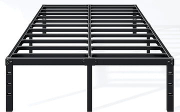 18 Inch Full Bed Frame - Sturdy Metal Platform Full, No Box Spring Needed, Heavy Duty, Easy Assembly