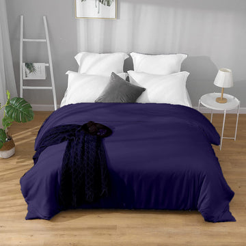 800 Thread Count Duvet Cover Oversized King 1 Piece, Egyptian Cotton Duvet Cover 1 pc with Zipper Closer & Corner