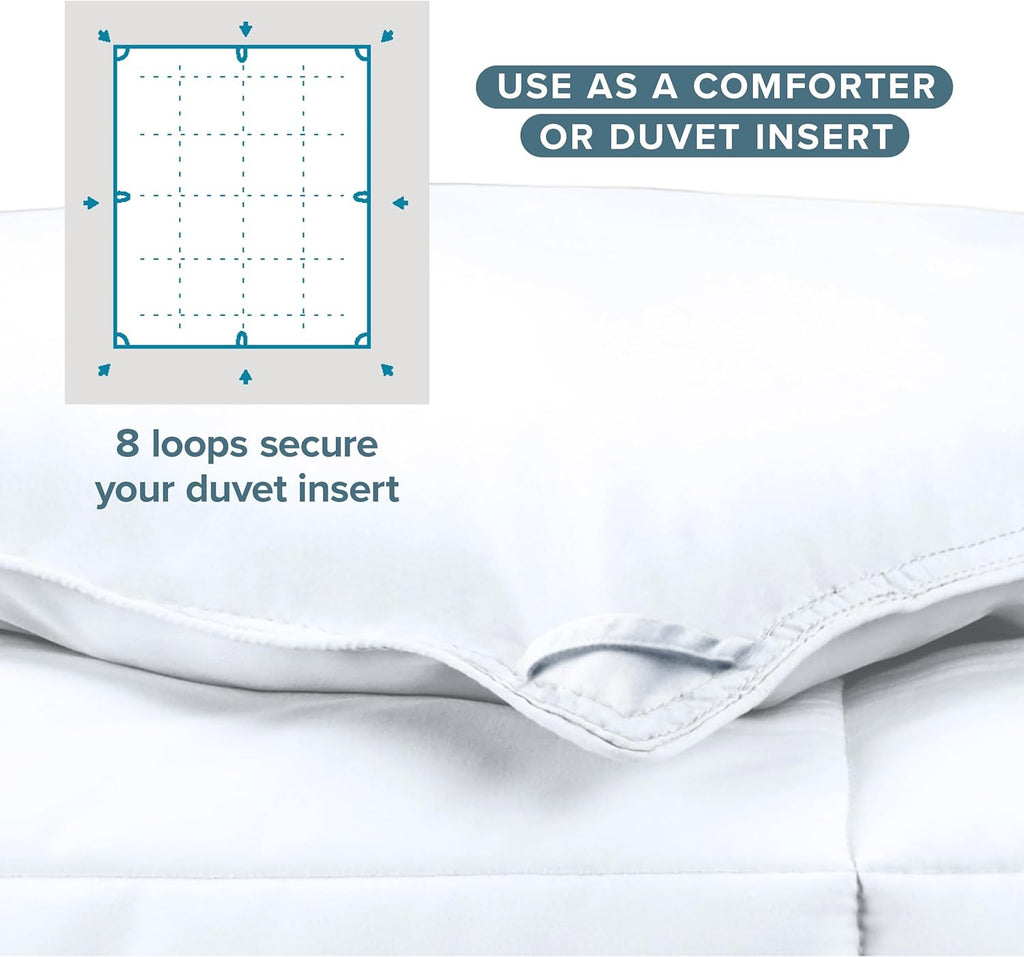 Duvet Insert Comforter - King/California King - Goose Down Alternative - Ultra-Soft - Premium 1800 Series