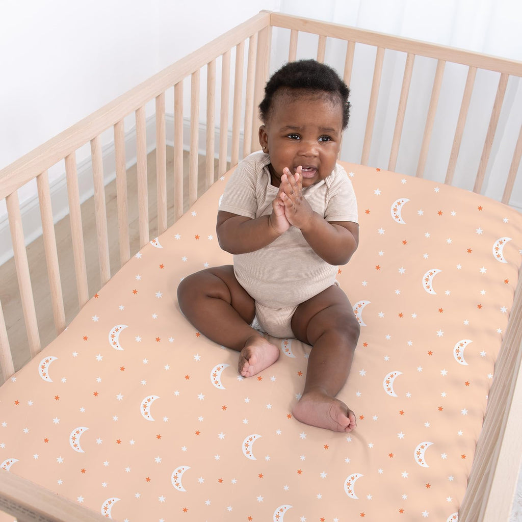 4-Pack Fitted Crib Sheet Set - Super Soft & Breathable Baby Girl or Boy Crib Sheets, Nursery Decor, Fit for Standard