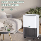 30 Pint Dehumidifier - for Basement with Activated Carbon Filter,Ultra Quiet, Humidity Sensor, Auto Shut Off