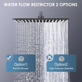 16 inch Matte Black Large Rain Shower Head